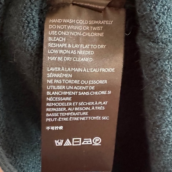 NWT Anthropologie Welford Tunic Sweater, Dark Turquoise, Size XS - Picture 10 of 10